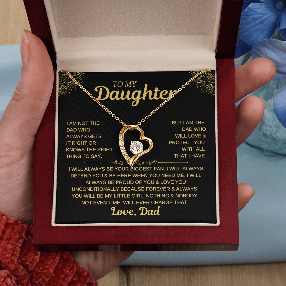 To My Daughter | I Will Always Your Biggest Fan | Forever Love Necklace