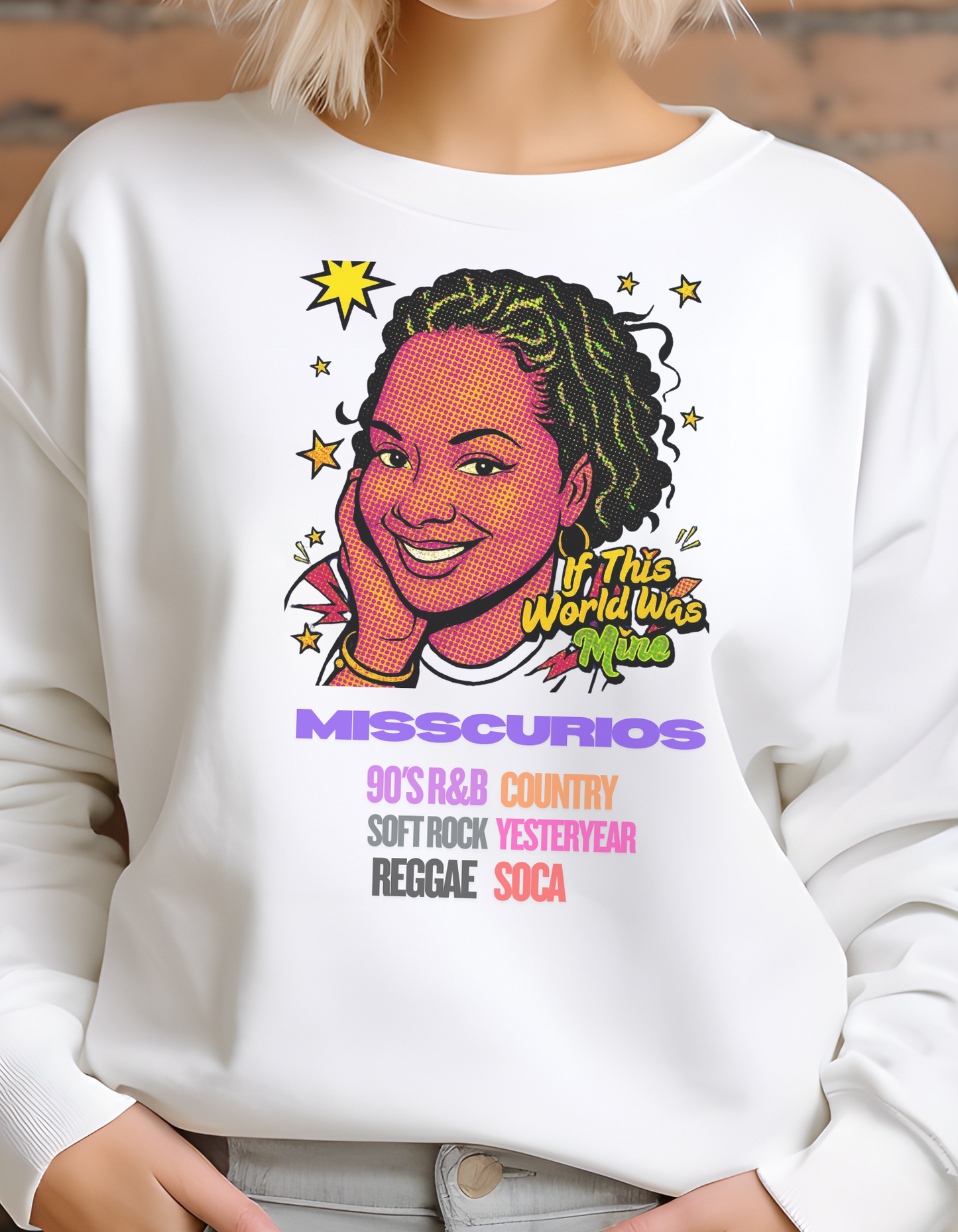 MISSCURIOS IF THIS WORLD WAS MINE MUSIC GENRES | WHITE |T-SHIRT| SWEATSHIRT| HOODIE