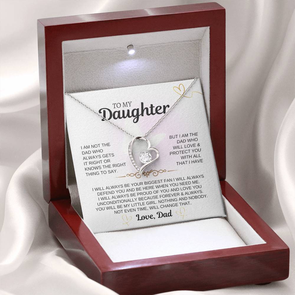 To My Daughter | I Love You Unconditionally | Forever Love Necklace