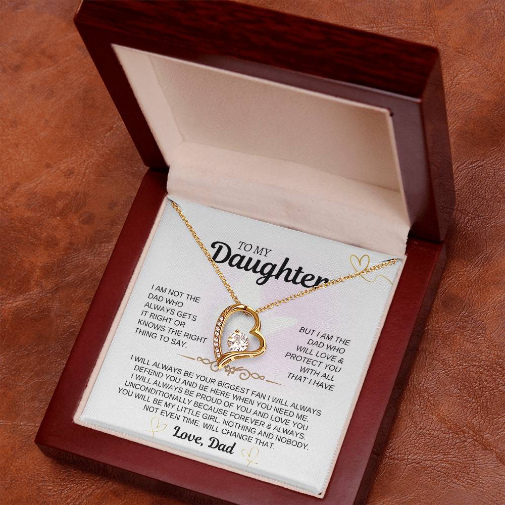 To My Daughter | I Love You Unconditionally | Forever Love Necklace