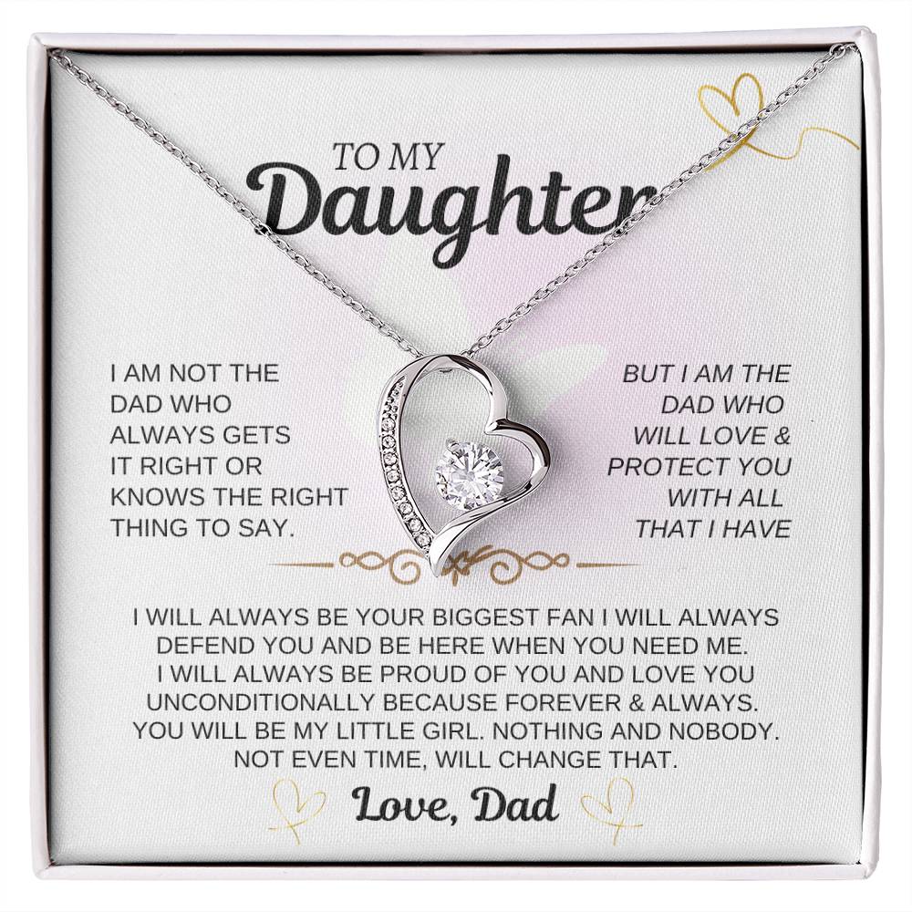 To My Daughter | I Love You Unconditionally | Forever Love Necklace