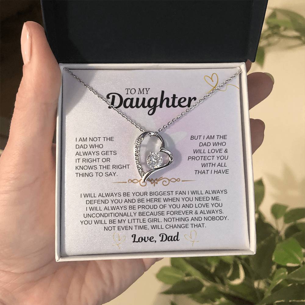 To My Daughter | I Love You Unconditionally | Forever Love Necklace