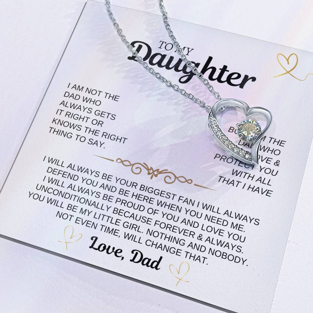 To My Daughter | I Love You Unconditionally | Forever Love Necklace