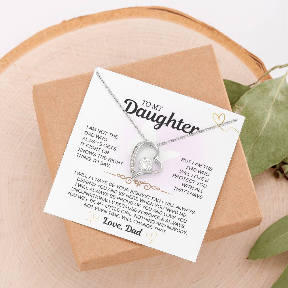 To My Daughter | I Love You Unconditionally | Forever Love Necklace