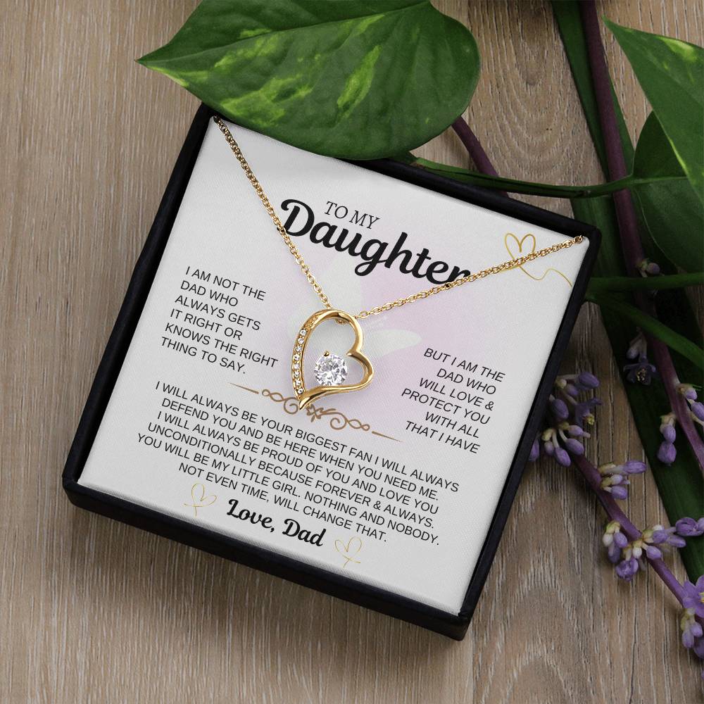 To My Daughter | I Love You Unconditionally | Forever Love Necklace