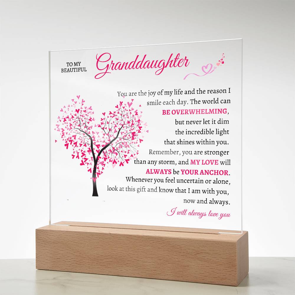 To My Beautiful Granddaughter | I Will Always Love You